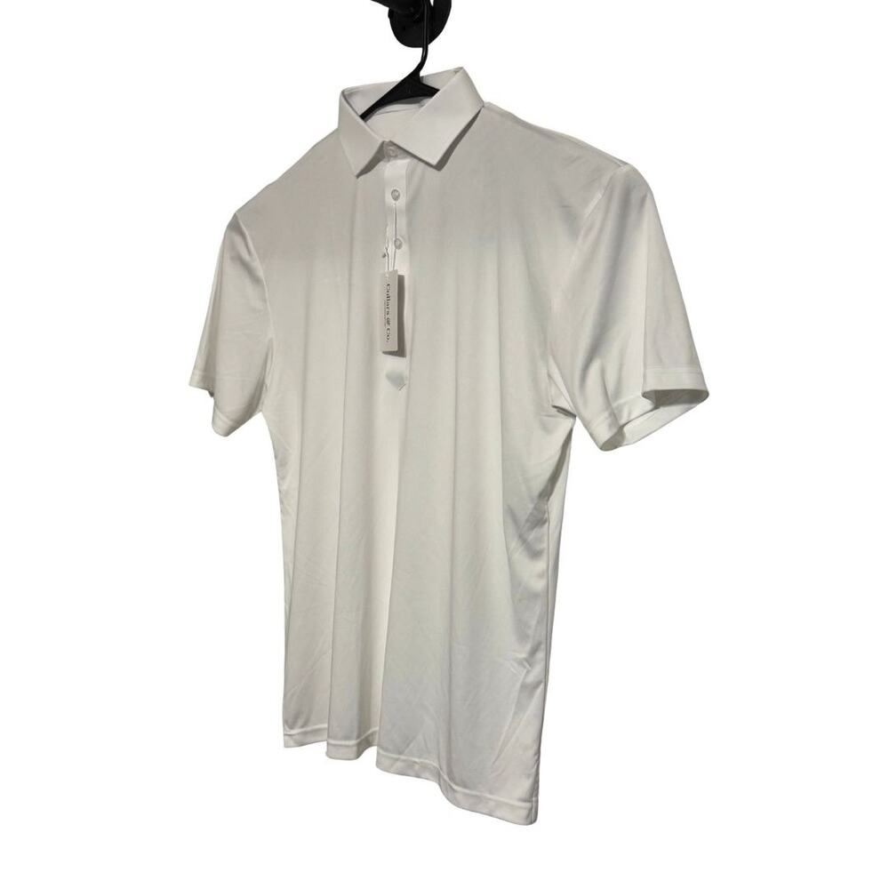 Collars & Co Mens Large White Performance Polo Semi Spread Collar NWT - Picture 4 of 6